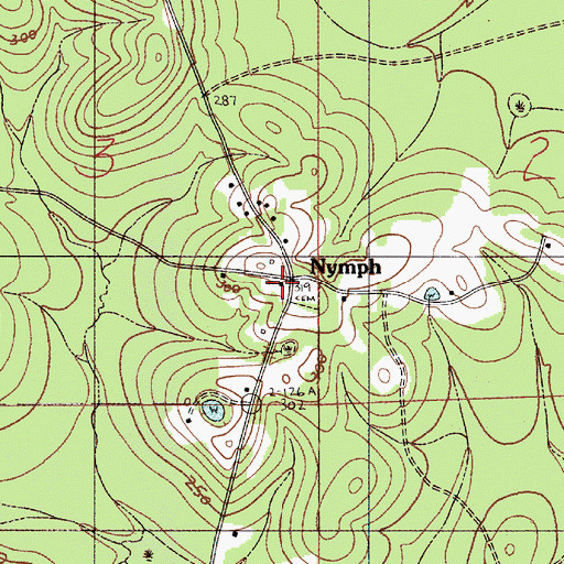 Topographic Map of Greater Nazarene Baptist Church, AL