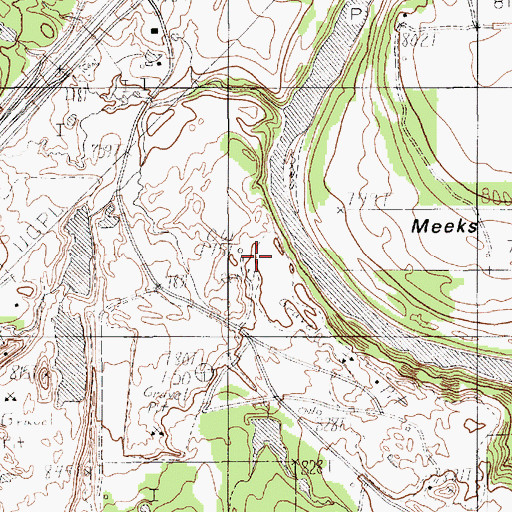 Topographic Map of Brannon Cemetery, TX