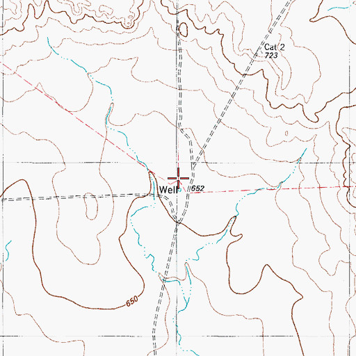 Topographic Map of Briscoe Ranch Number 2, TX