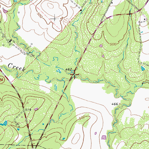 Topographic Map of Brushy Creek, TX