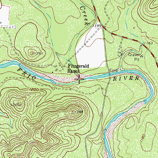 Topographic Map of Brushy Creek, TX