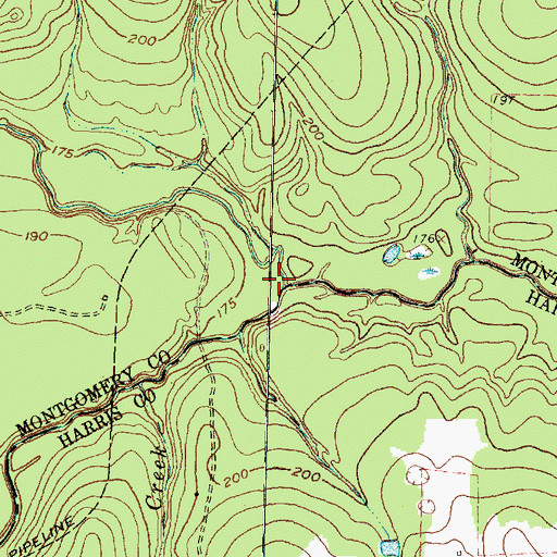 Topographic Map of Brushy Creek, TX