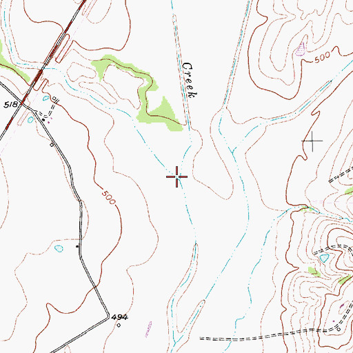 Topographic Map of Brushy Creek, TX