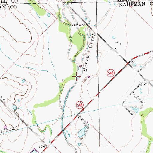 Topographic Map of Brushy Creek, TX