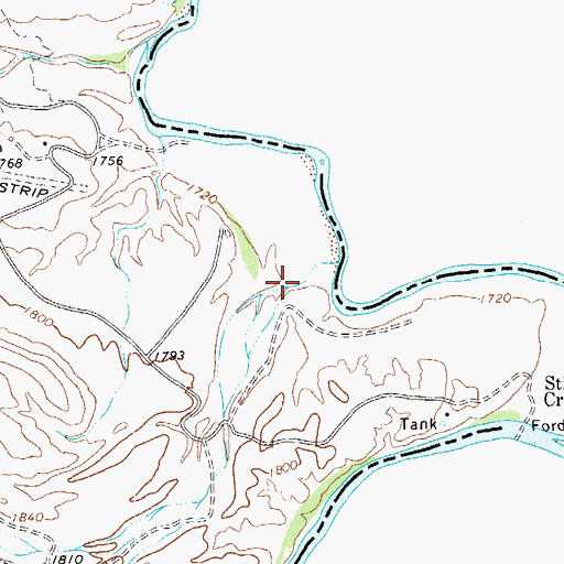 Topographic Map of Brushy Draw, TX