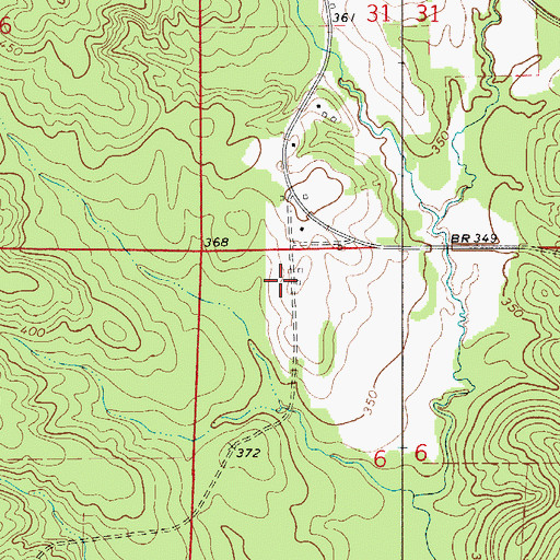 Topographic Map of Mixons School (historical), AL