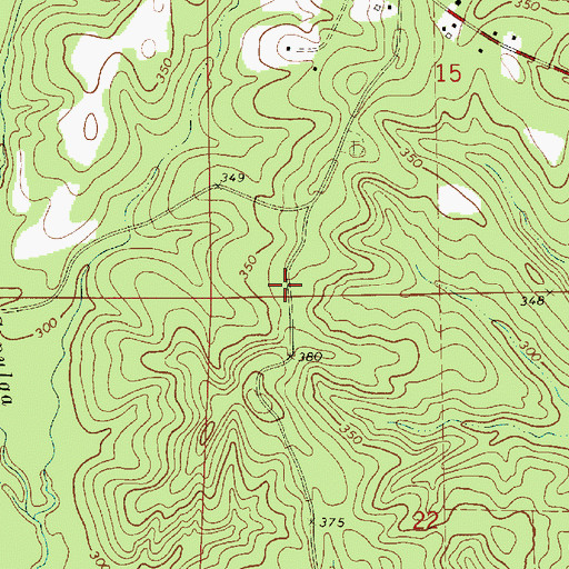 Topographic Map of Mount Zion Church (historical), AL