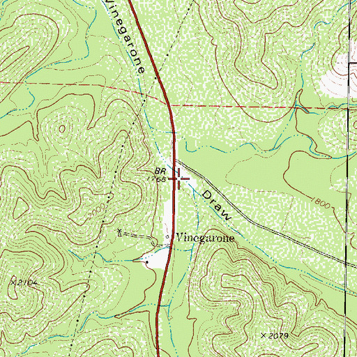 Topographic Map of Bucktrap Draw, TX