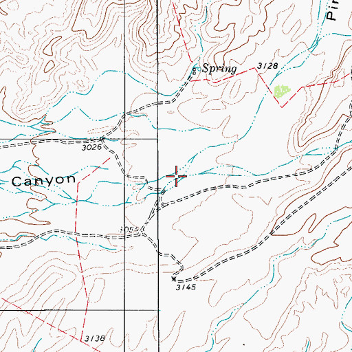 Topographic Map of Bueyes Arroyo, TX