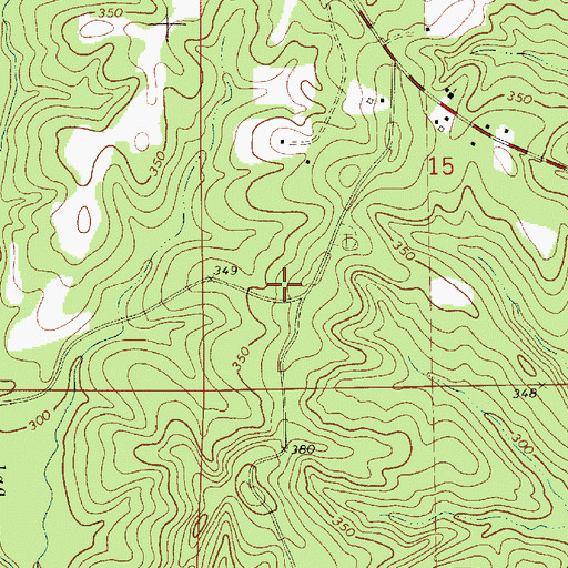 Topographic Map of New Hope Church (historical), AL