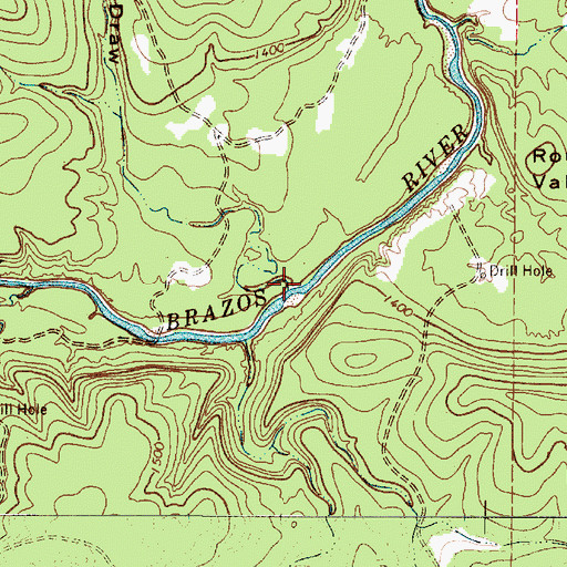 Topographic Map of Buffalo Draw, TX