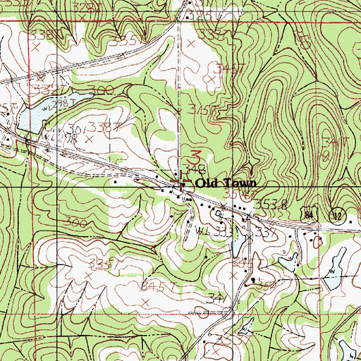 Topographic Map of Cedar Grove African Methodist Episcopal Church, AL