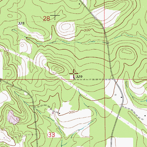 Topographic Map of Osierfield School (historical), AL