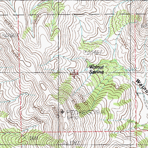 Topographic Map of Walnut Spring, AZ