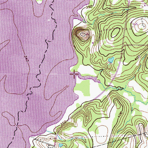 Topographic Map of Butler Creek, TX