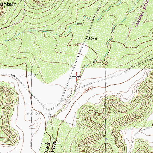 Topographic Map of Butterfield Canyon, TX