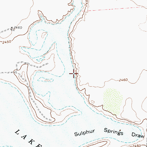 Topographic Map of Buzzard Draw, TX