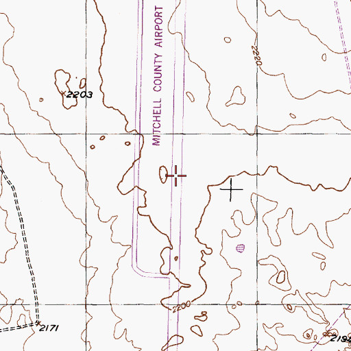 Topographic Map of Buzzard Windmill, TX