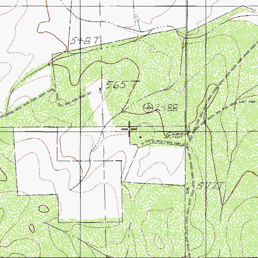 Topographic Map of C Newton, TX