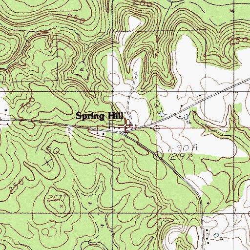 Topographic Map of Spring Hill School (historical), AL