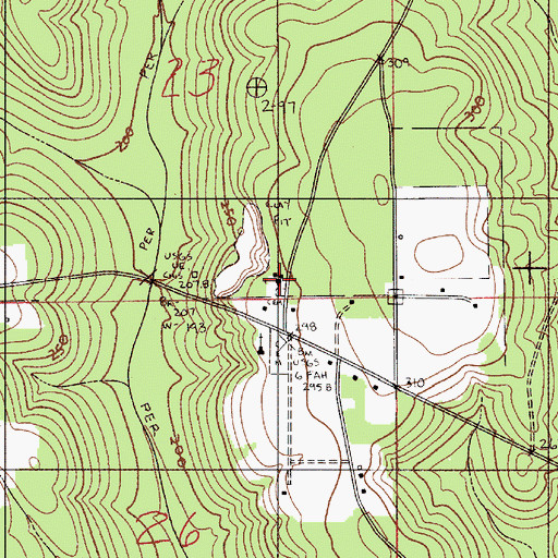 Topographic Map of Union Grove Church, AL