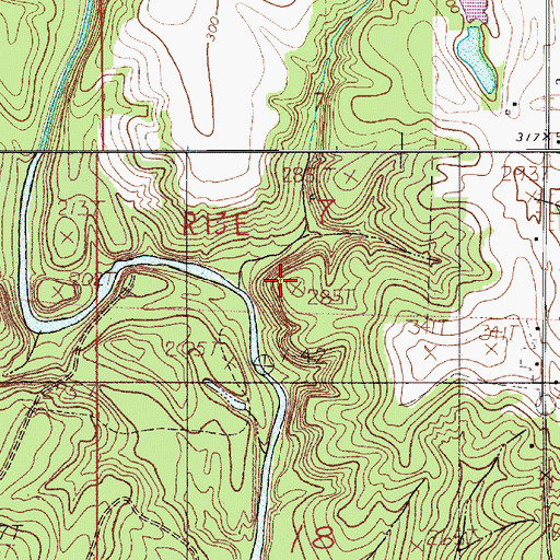Topographic Map of Tantrott Branch, AL