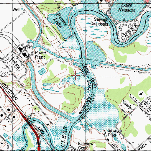 Topographic Map of Camp Meeting Gully, TX