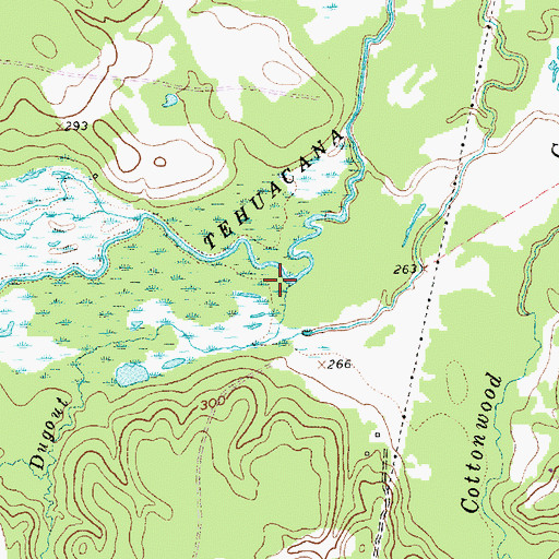 Topographic Map of Camphouse Dugout, TX
