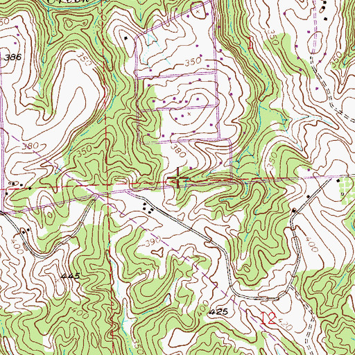 Topographic Map of Avalon Church, AL