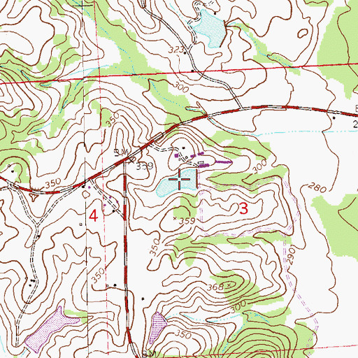 Topographic Map of Bachlador Pond, AL