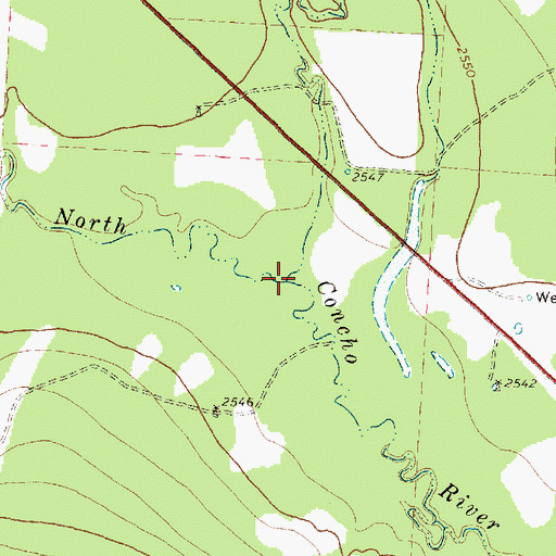 Topographic Map of Cannibal Draw, TX