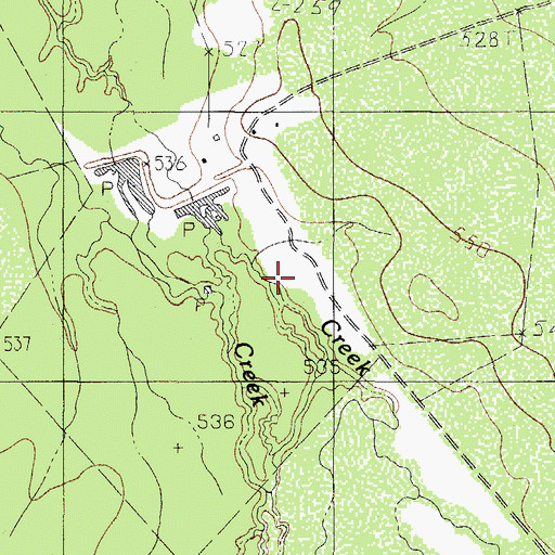 Topographic Map of Canyon Creek, TX