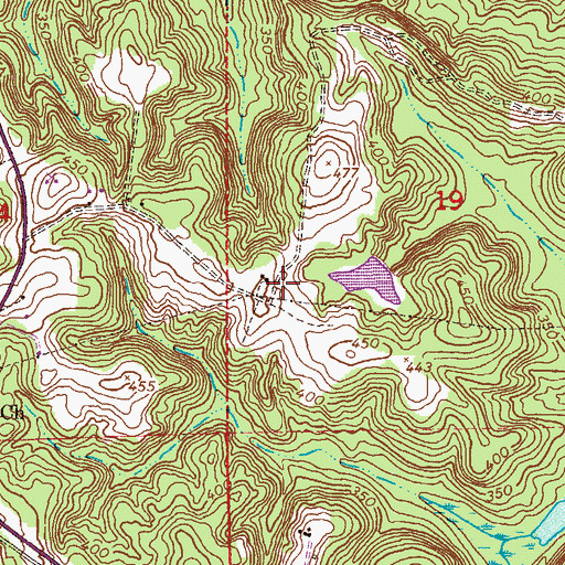 Topographic Map of Boykin Cemetery, AL