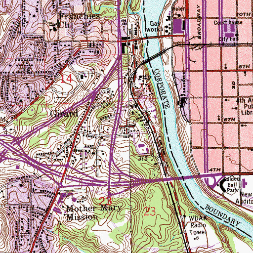 Topographic Map of Cedar Hill Baptist Church, AL