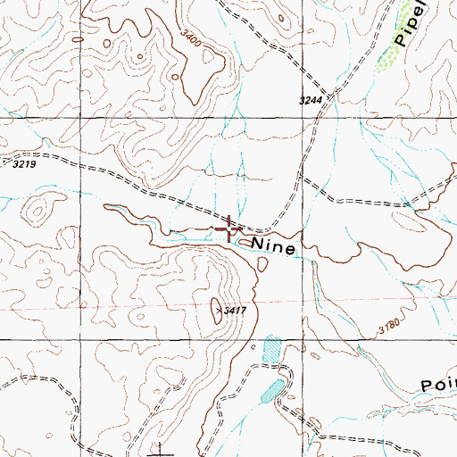 Topographic Map of Cartwright Canyon, TX