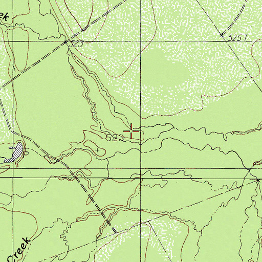 Topographic Map of Catarina Creek, TX
