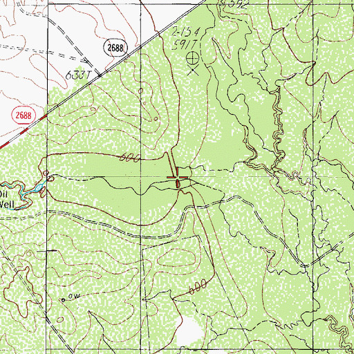 Topographic Map of Catarina Lake, TX