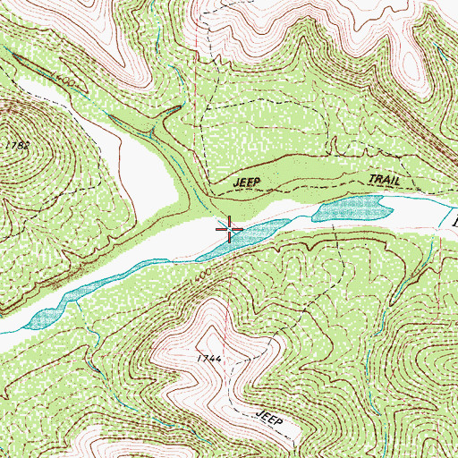Topographic Map of Cedar Canyon, TX