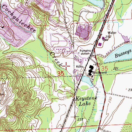 Topographic Map of Fontaine Park, AL