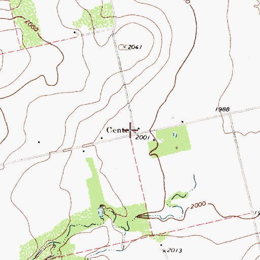 Topographic Map of Center, TX