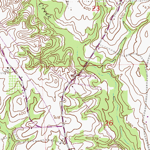 Topographic Map of Goodwill Church, AL