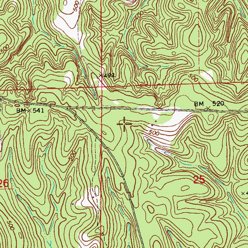 Topographic Map of Hatchichapa (historical), AL