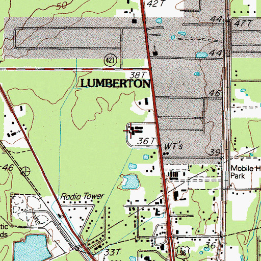 Topographic Map of Chance-Loeb School, TX