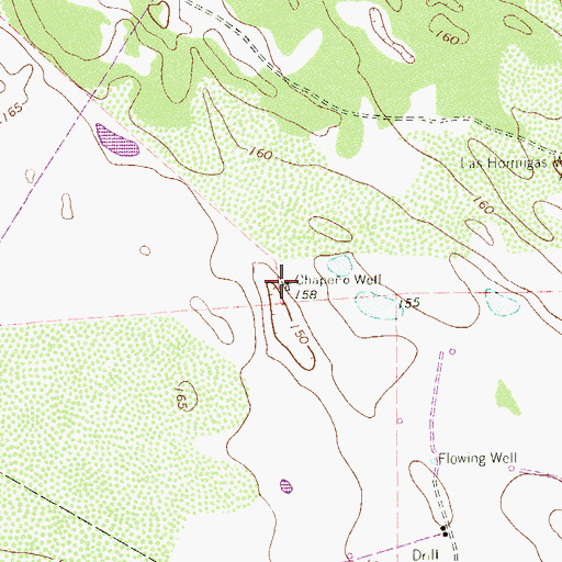 Topographic Map of Chapeno Well, TX