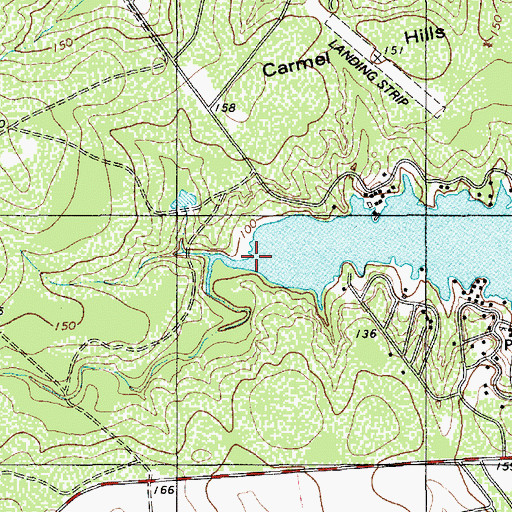 Topographic Map of Charquitas Creek, TX