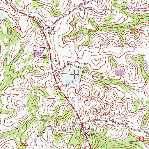 Topographic Map of Kites Pond, AL