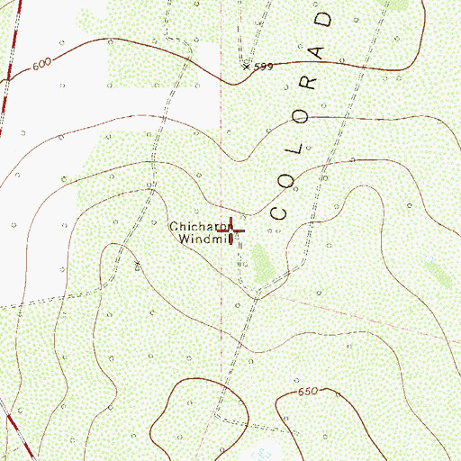 Topographic Map of Chicharon Windmill, TX