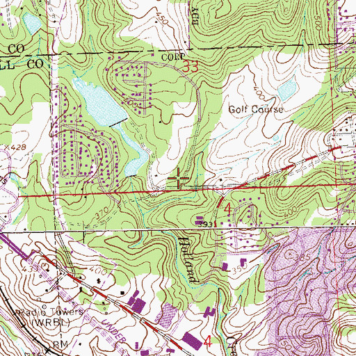 Topographic Map of Lakeview Park, AL