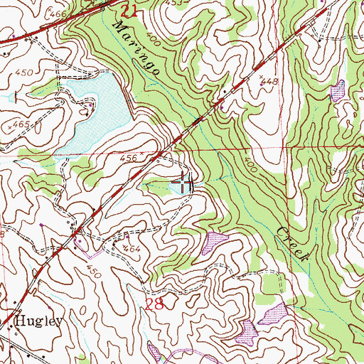 Topographic Map of Lydells Pond, AL