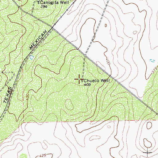 Topographic Map of Chueco Well, TX